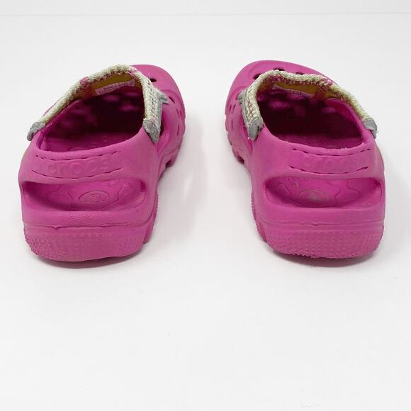 CROCS Pink Slip On Perforated Water Proof Kids Shoes - Picture 5 of 8